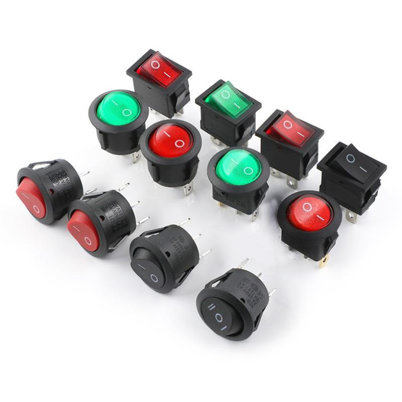 新款多功能电饭锅开关指示灯 翘板船型开关配件的选择与安装指南